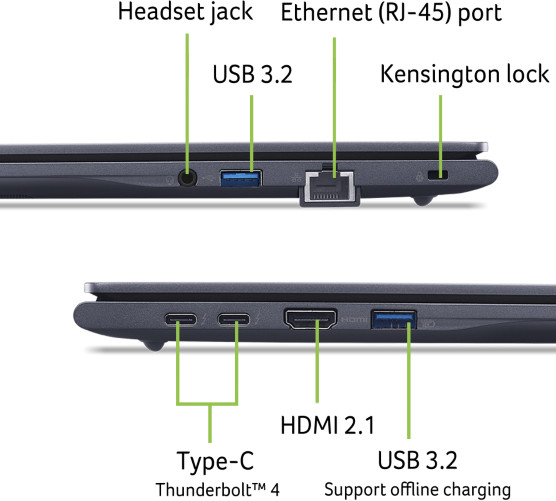 Acer TravelMate P4 16 TMP416-54-TCO-5457 QWERTY visual leverancier