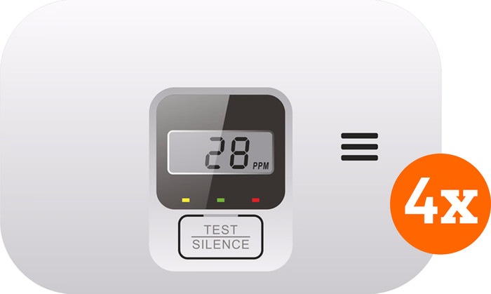 ELRO Blue Line Koolmonoxidemelder (10 jaar) 4-pack Main Image