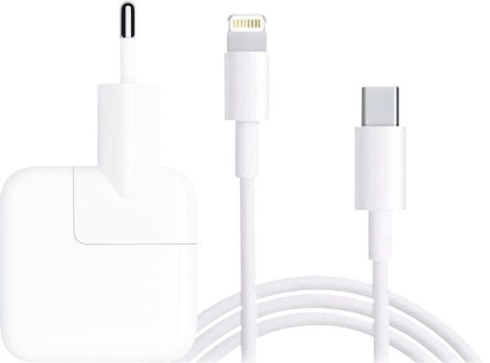 Apple Usb C Oplader 30W + Apple Lightning Kabel 1m Kunststof Wit Main Image