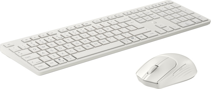 HP 490C Multi-Device Dual-Mode Toetsenbord en Muis Wit QWERTY linkerkant