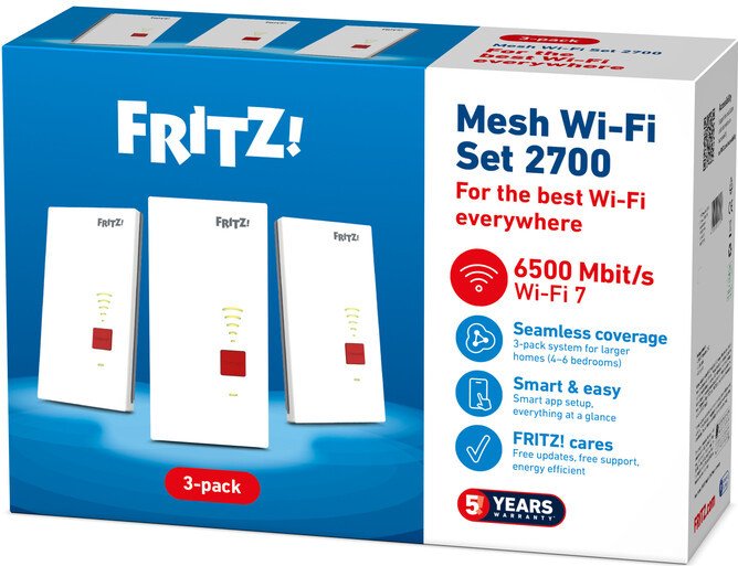 FRITZ!Mesh set 2700 3-Pack verpakking