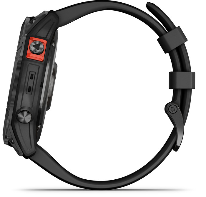 Garmin Fenix 7X Solar Black 51mm left side