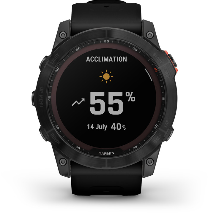 Garmin Fenix 7X Solar Black 51mm front