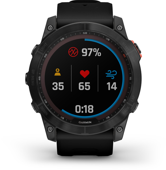 Garmin Fenix 7X Solar Black 51mm front