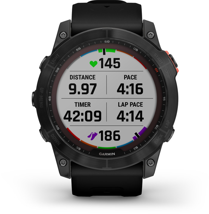 Garmin Fenix 7X Solar Black 51mm front