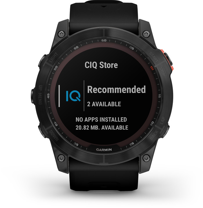 Garmin Fenix 7X Solar Black 51mm front