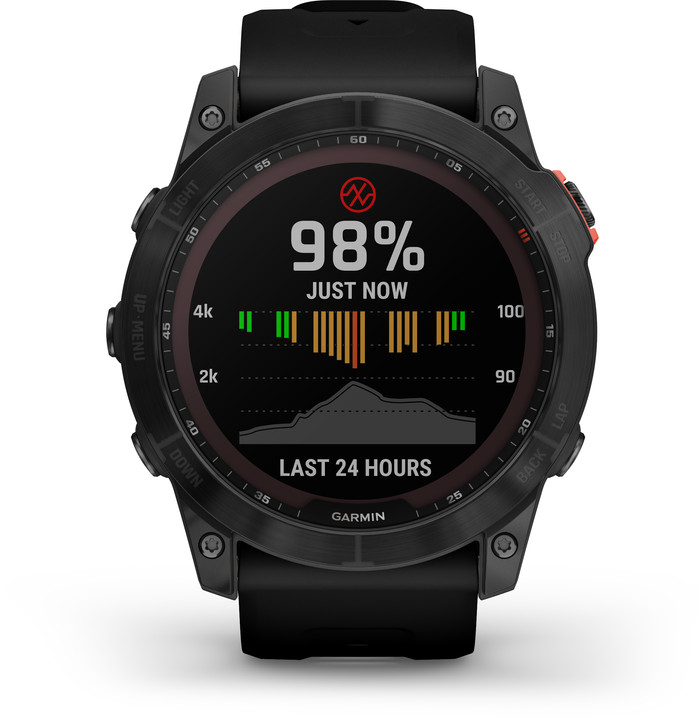 Garmin Fenix 7X Solar Black 51mm front