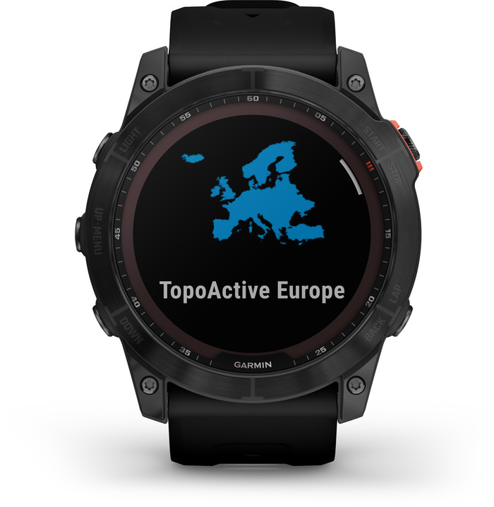 Garmin Fenix 7X Solar Black 51mm front