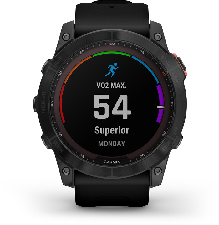 Garmin Fenix 7X Solar Black 51mm front