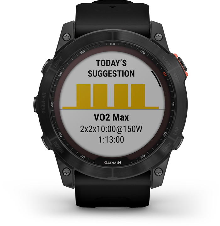 Garmin Fenix 7X Solar Black 51mm front