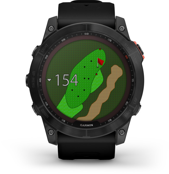 Garmin Fenix 7X Solar Black 51mm front