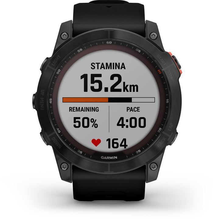 Garmin Fenix 7X Solar Black 51mm front