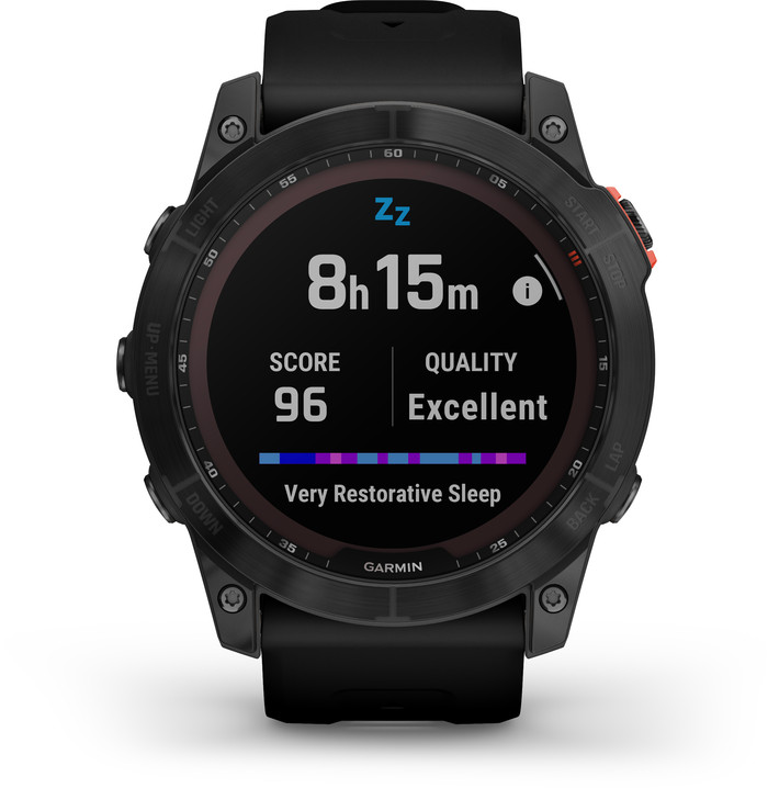 Garmin Fenix 7X Solar Black 51mm front