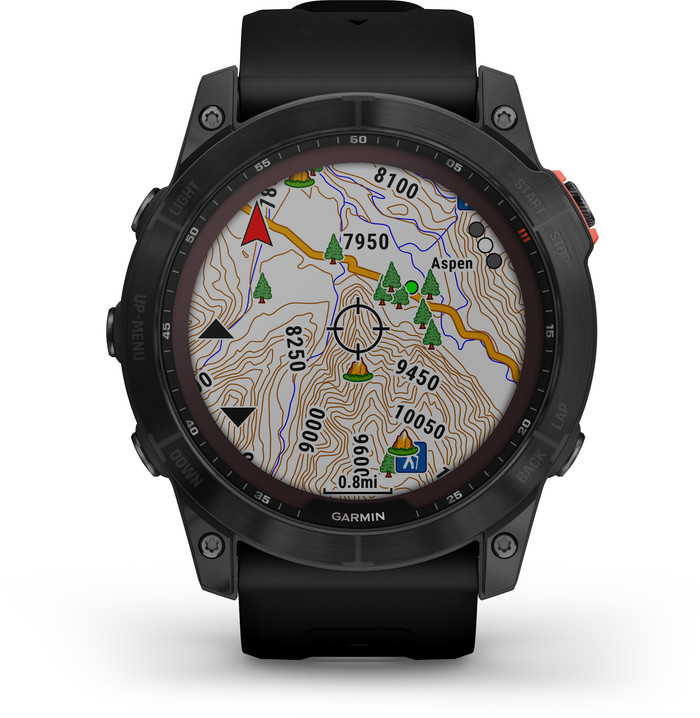 Garmin Fenix 7X Solar Black 51mm front