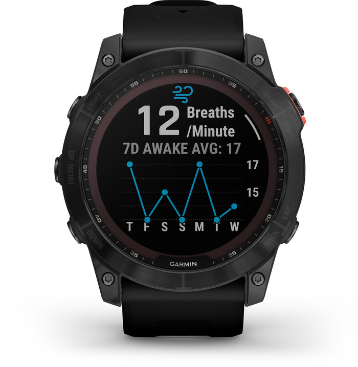 Garmin Fenix 7X Solar Black 51mm front