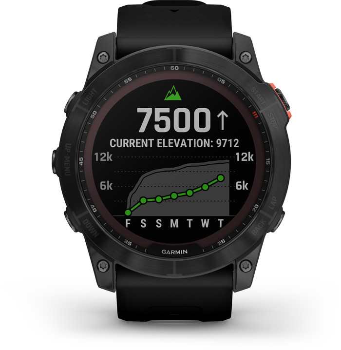 Garmin Fenix 7X Solar Black 51mm front
