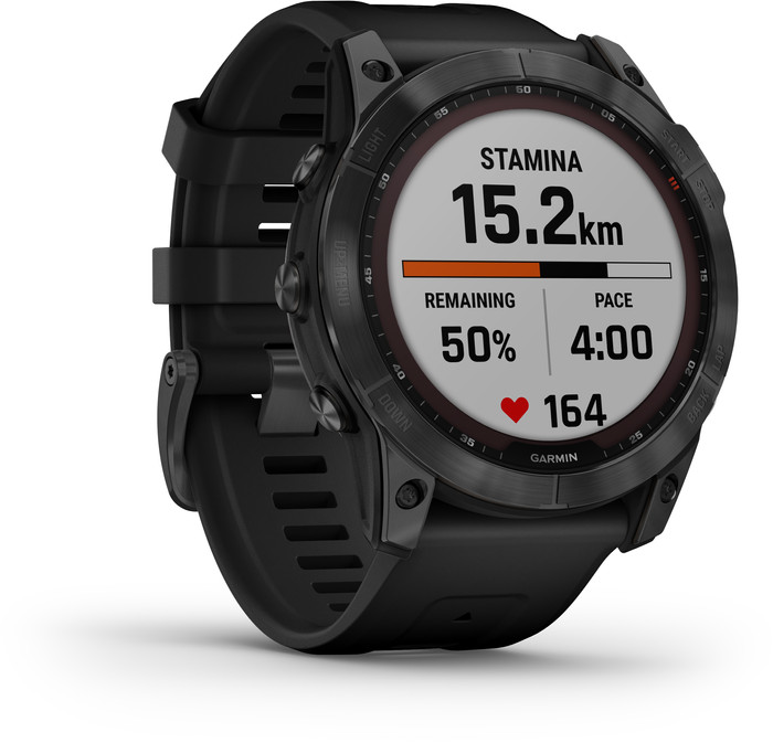 Garmin Fenix 7X Solar Black 51mm left side