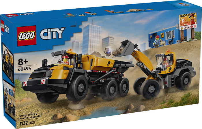 LEGO City Kiepwagen en voorlader 60494 verpakking