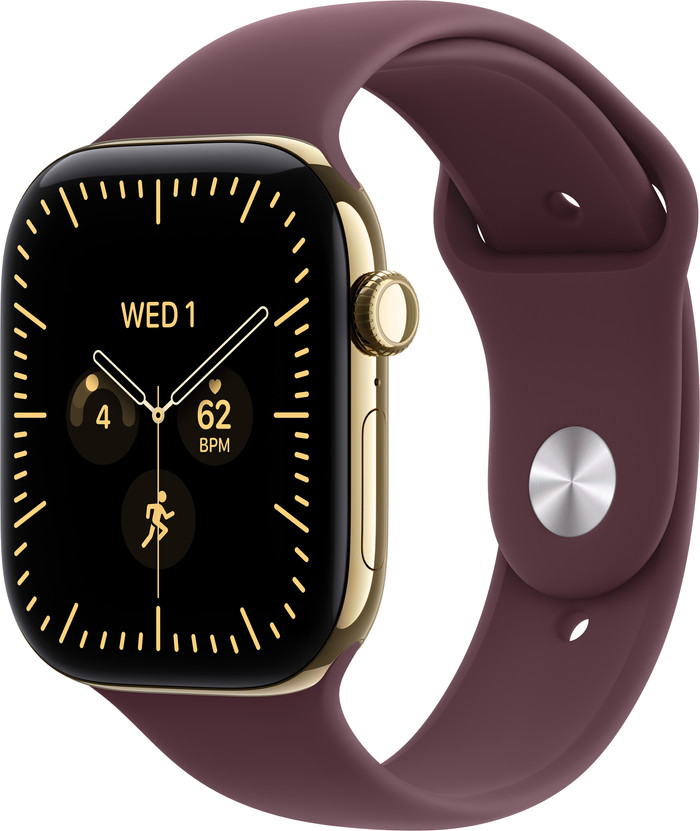 Apple Watch Series 12 Cellular 46mm Goud Sportband M/L Main Image