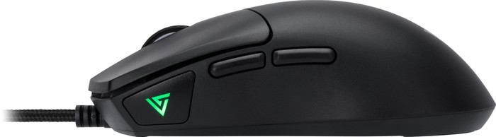 Vortech Pro Bedrade Gaming Muis Zwart linkerkant