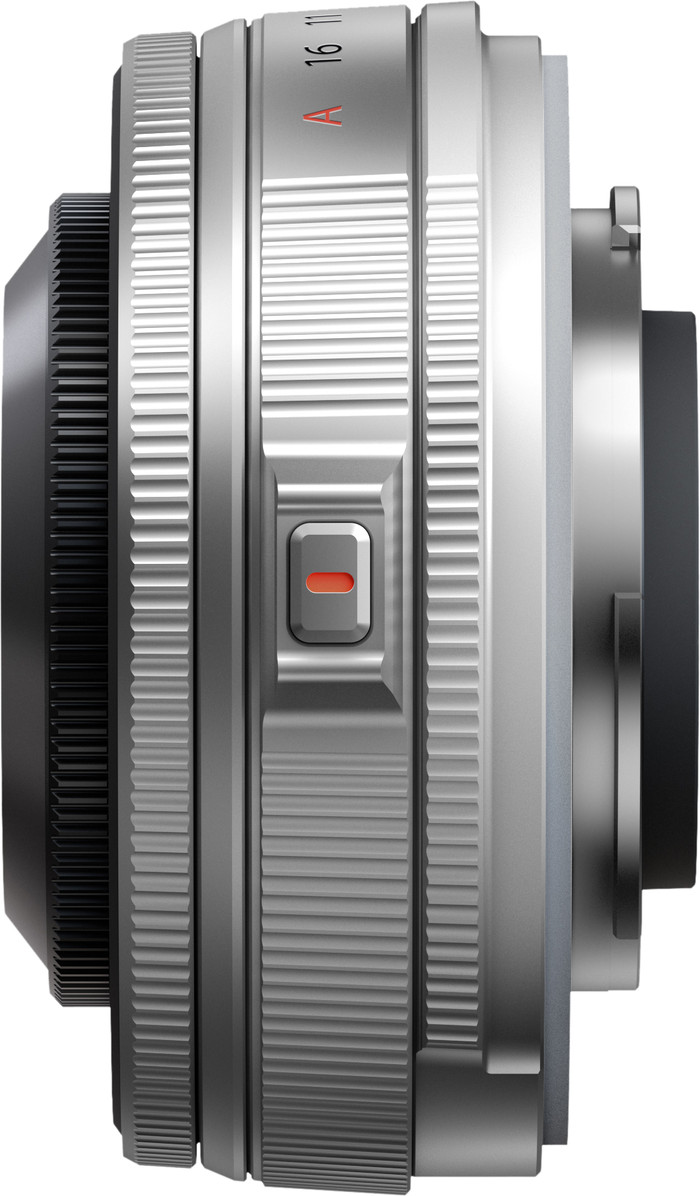 Fujifilm XF 23mm f/2.8 R WR Zilver linkerkant