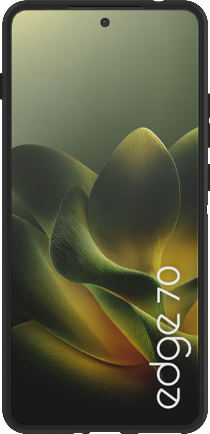 Just in Case Rugged Motorola Edge 70 Back Cover Zwart voorkant