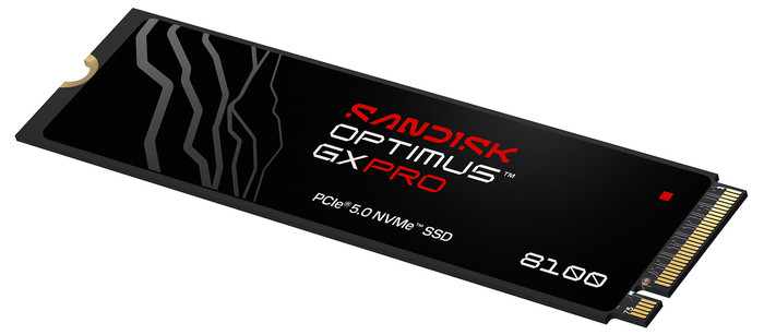SANDISK Optimus GX PRO 8100 8TB PCIe 5.0 NVMe SSD voorkant