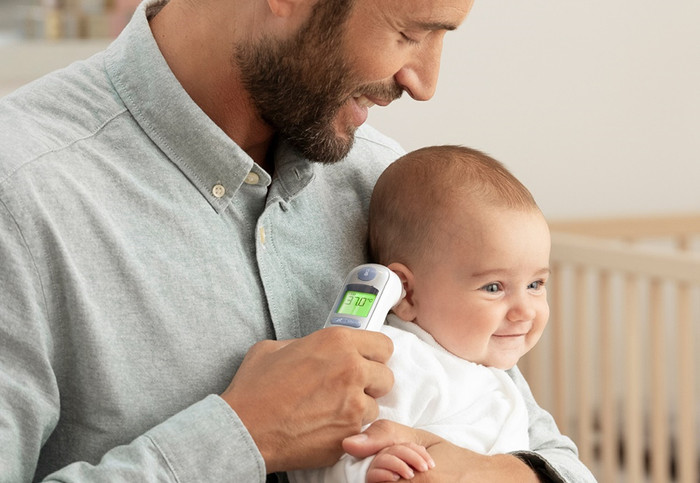 Braun ThermoScan 7 IRT6520WE product in gebruik