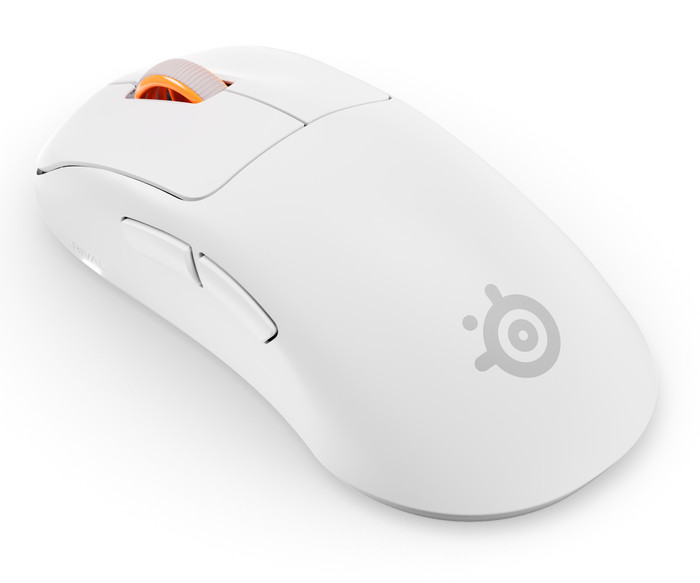 SteelSeries Rival Pro WL Mini Draadloze Gaming Muis Wit linkerkant