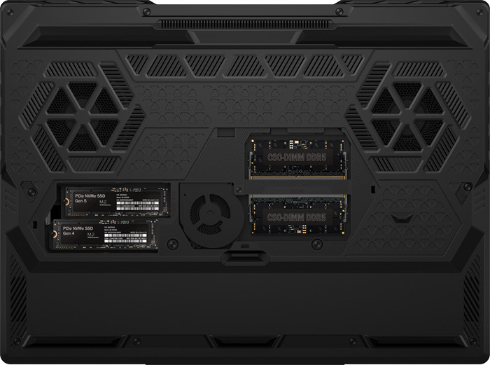 MSI Raider 16 Max HX B2WJ-038NL binnenkant