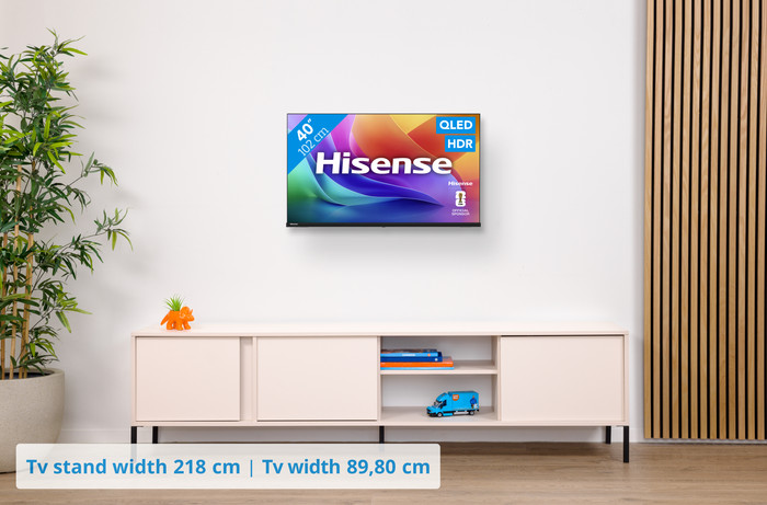 Hisense QLED 40" A59S (2026) + Hisense HS3100 visual Coolblue 1