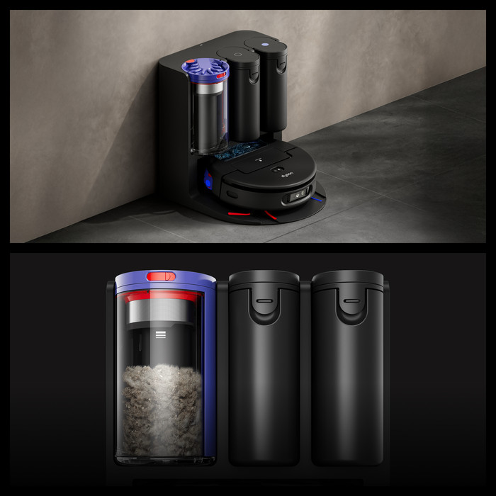 Dyson Spot+Scrub AI product in gebruik