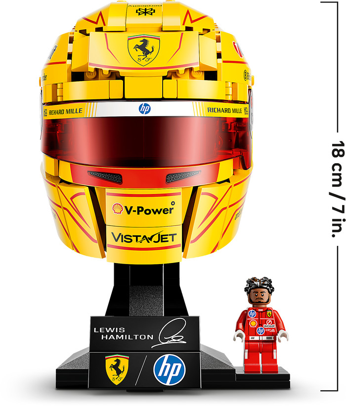 LEGO Editions Scuderia Ferrari HP helm van Lewis Hamilton 43022 voorkant