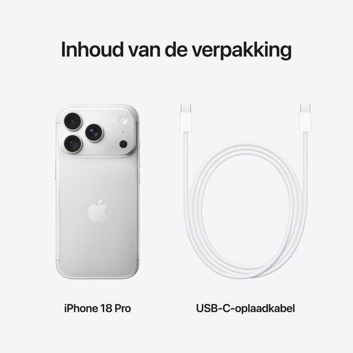 Apple iPhone 18 Pro 1TB Zilver visual leverancier