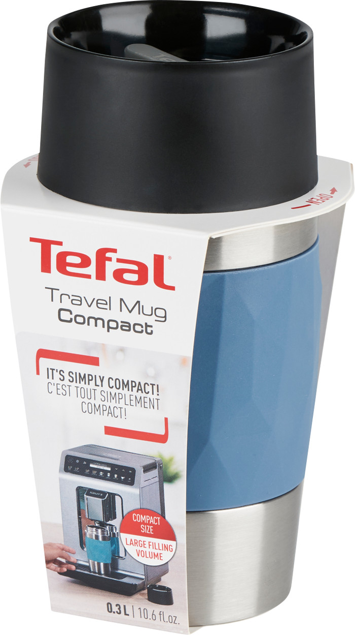 Tefal Travel Mug Compact 0.3L Blue packaging