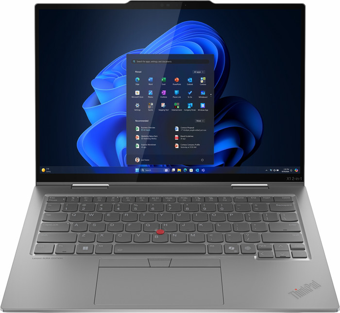 Lenovo ThinkPad X1 2-in-1 G10 (Intel) Copilot+ PC - 21NU003MMH QWERTY voorkant