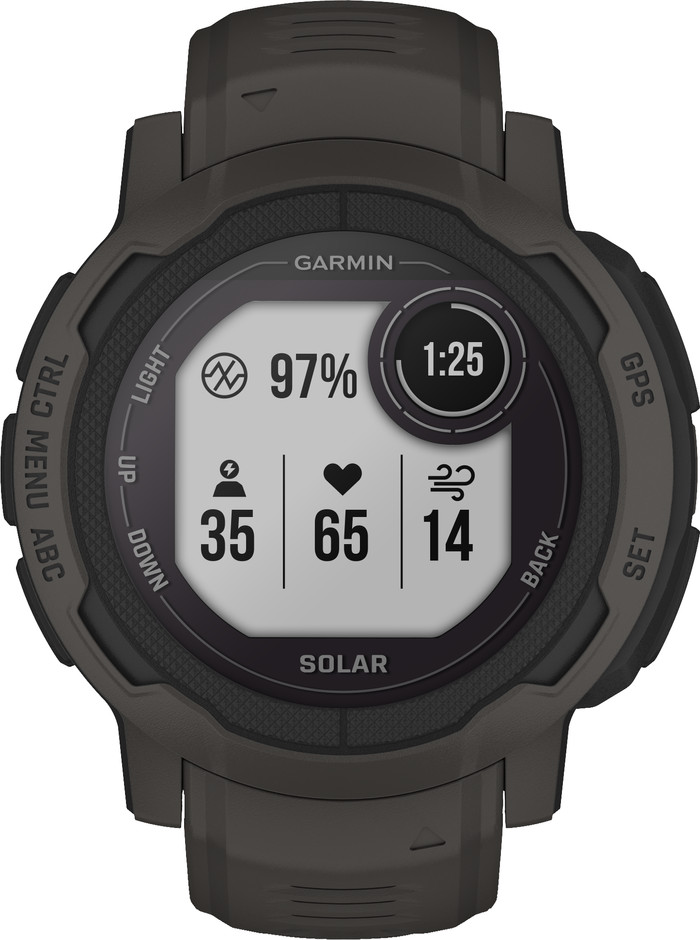 Garmin Instinct 2 Solar Grafiet voorkant