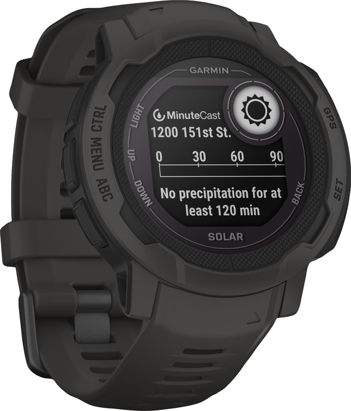 Garmin Instinct 2 Solar Grafiet linkerkant
