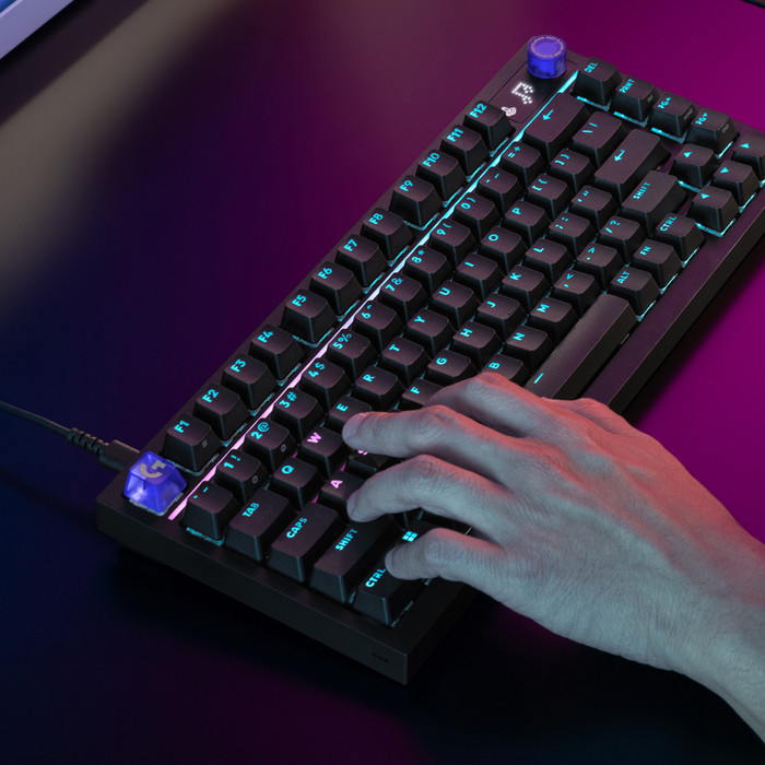 Logitech G316 X 75 Gaming Toetsenbord Zwart Qwerty product in gebruik