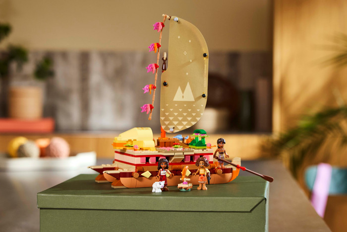 LEGO Disney Princess Vaiana's Adventure Canoe 43270 product in use