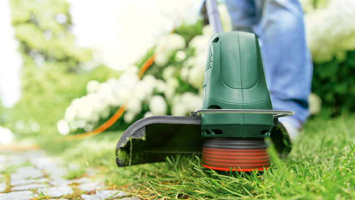 Bosch Easygrasscut 23 product in gebruik