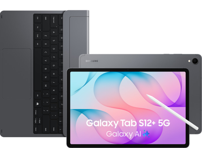 Samsung Galaxy Tab S12 Plus 12,6 inch 512GB Wifi + 5G Grijs + Toetsenbord QWERTY Main Image