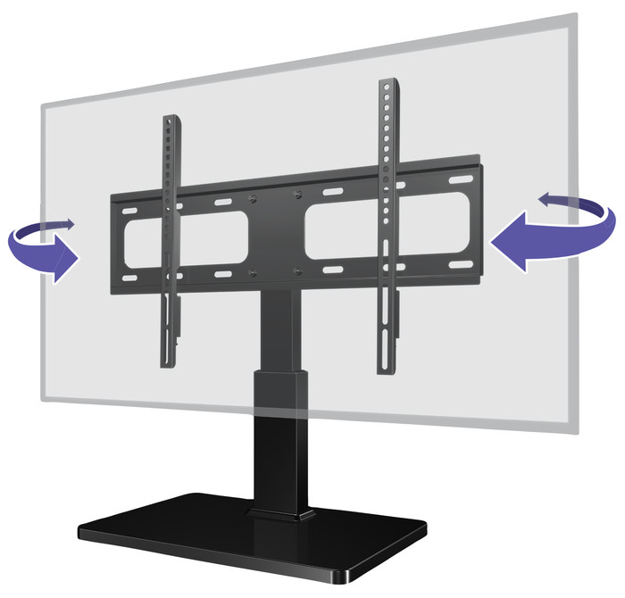 Sanus VTVS1-B2 Pivotable TV Stand right side
