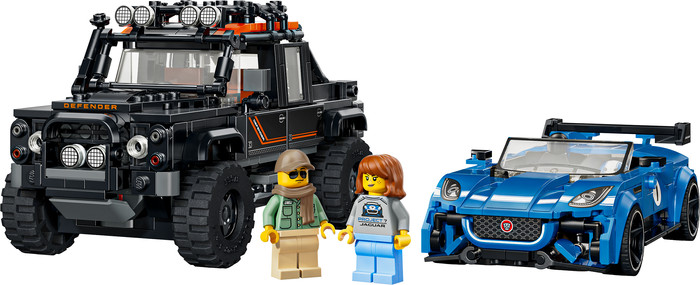 LEGO Speed Champions Jaguar Project 7 en Land Rover Defender 77264 Main Image