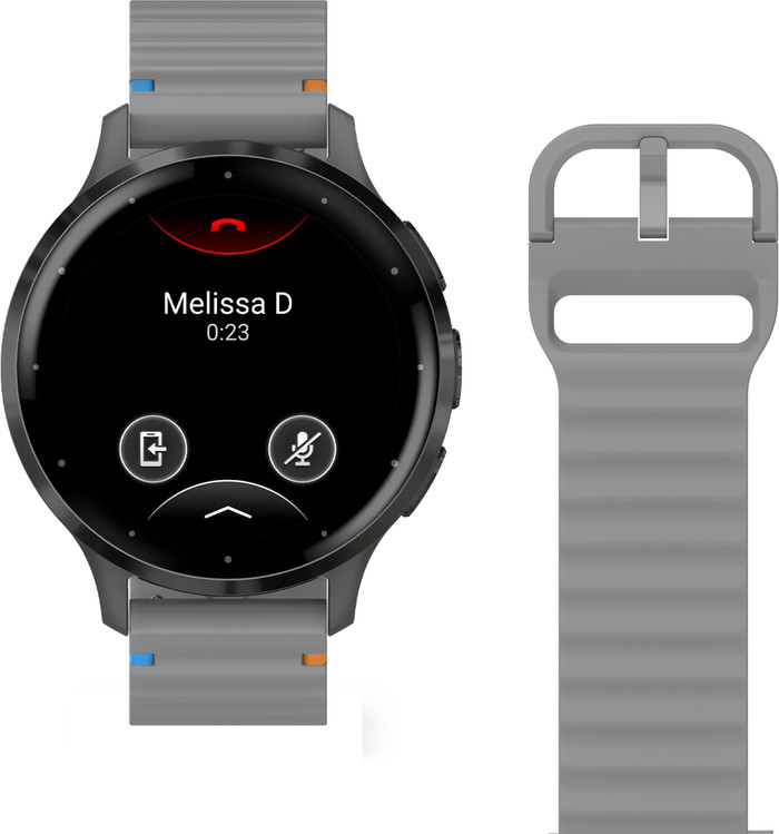 Just in Case Siliconen Bandje Grijs voor Garmin Venu 3S / 4 41mm detail