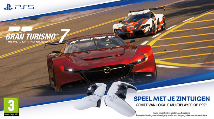 PlayStation 5 Slim Disc Edition + Gran Turismo 7 + Extra Controller Wit null