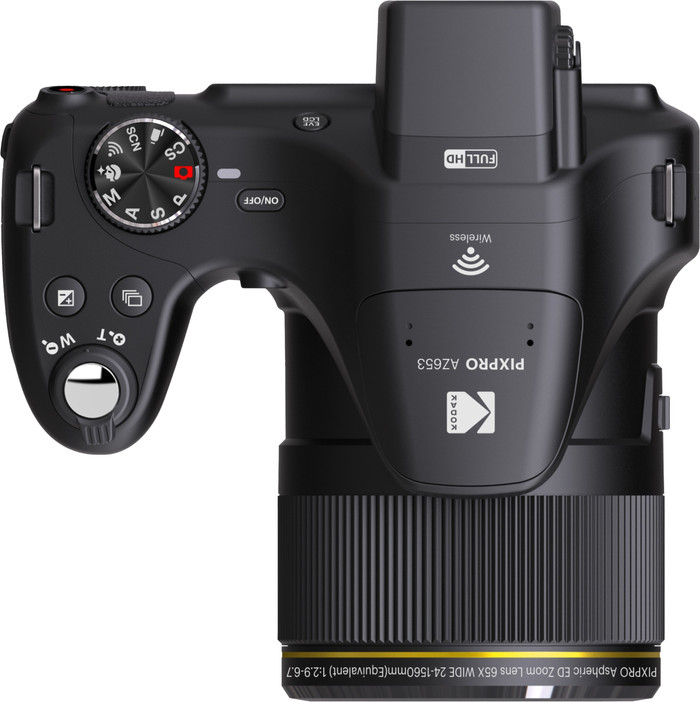 Kodak Pixpro AZ653 Bridge Camera bovenkant