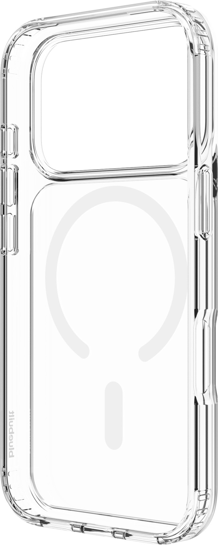 BlueBuilt Protective Back Cover met MagSafe iPhone 17 Pro Transparant linkerkant