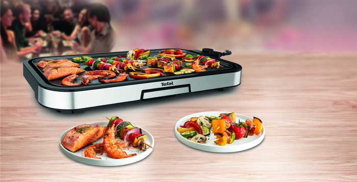 Tefal Giant Plancha product in gebruik