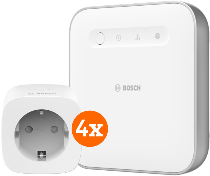 Bosch Smart Plug Compact 4-Pack + Smart Home Controller Main Image
